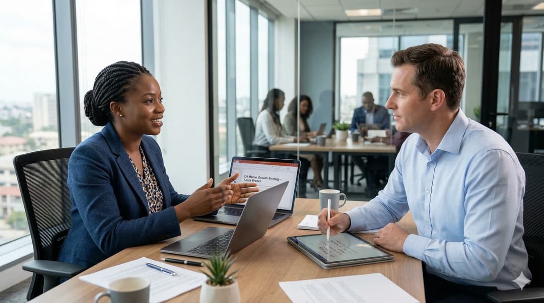 English-speaking Nigerian developers collaborating on software projects