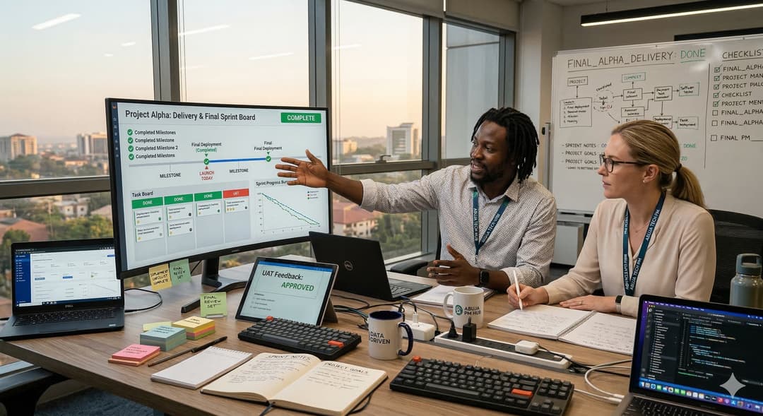 Project-based offshore software delivery — fixed scope development by Nigeria engineering team